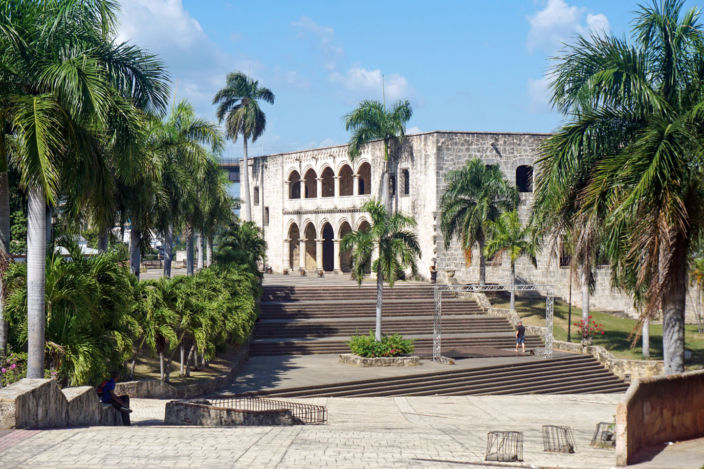 Facade of the Alcázar de Colón in Santo Domingo, seen from the south.