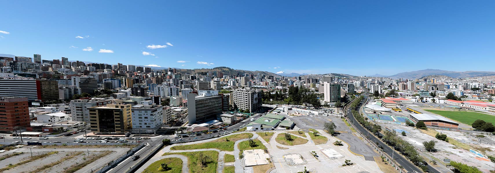 Panorama of Quito, capital city of Ecuador