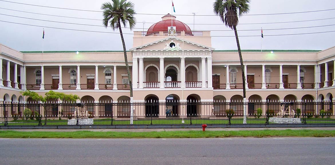 Parliament building in Georgetown, Guyana
