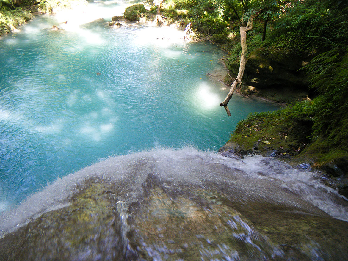 The Blue Hole in Ocho Rios, Jamaica