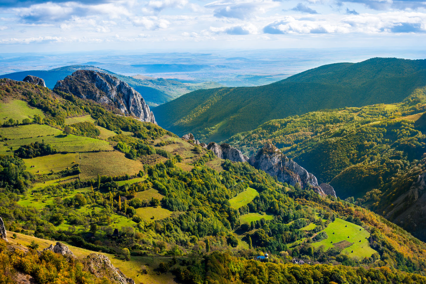 Apuseni Mountains landscape in Romania