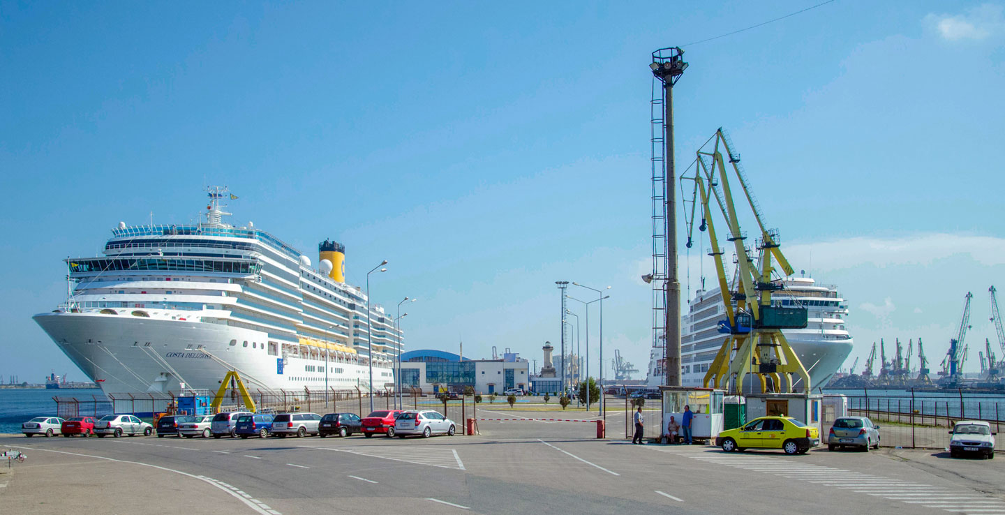 Cruise terminal in the port of Constanta, Romania's main port