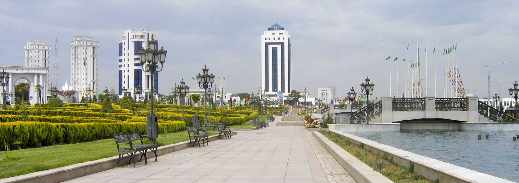 Ashgabat city park, Turkmenistan