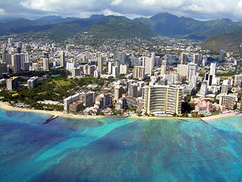 Google Map of Honolulu,