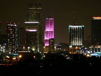 Miami at night