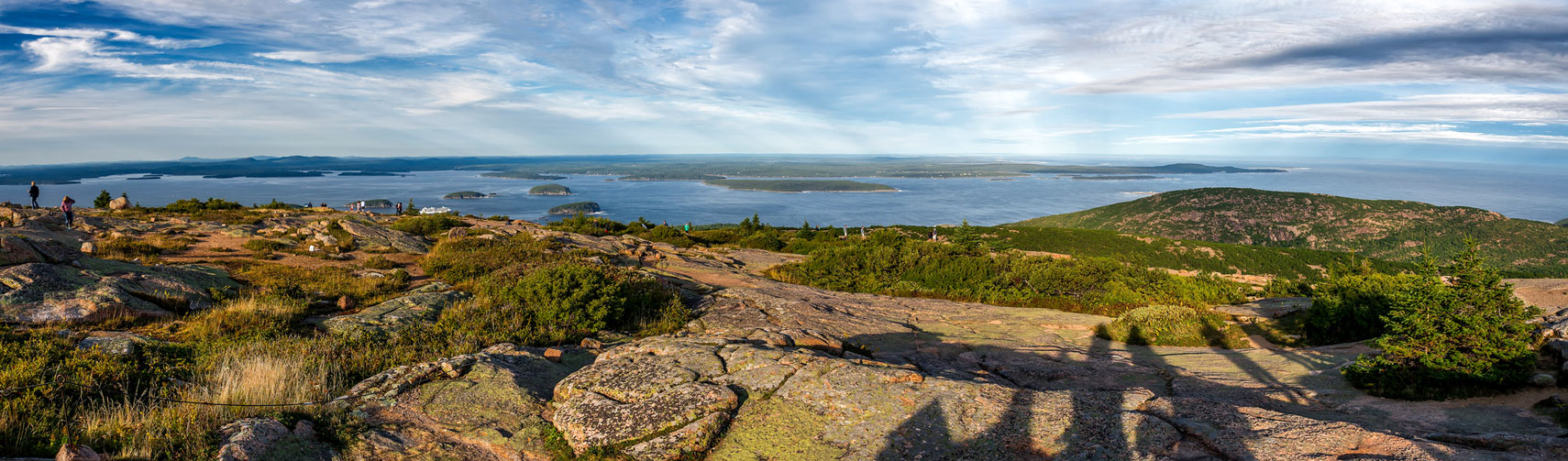 View from Cadillac Mountain on Mount Desert Island in Maine