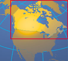 Location map of Canada. Where in the world is Canada?