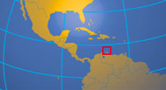Location map of Aruba. Where in the world is Aruba