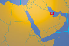 Location map of Bahrain. Where in the Middle East is Bahrain?