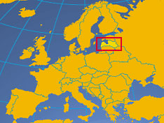 Location map of Latvia. Where in the Europe is Latvia?