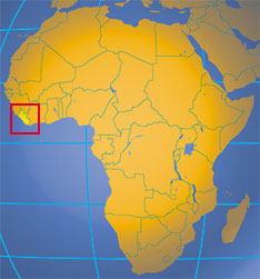 Location map of Liberia. Where in Africa is Liberia?