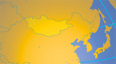 Location map of Mongolia. Where in Asia is Mongolia