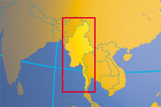 Location map of Myanmar. Where in Asia is Burma - Myanmar?