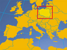 Location map of Poland. Where in Europe is Poland?