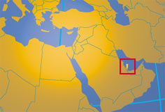 Location map of Qatar. Where in the world is Qatar?