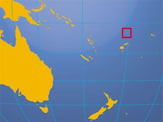 Location map of Tuvalu. Where in the South Pacific is Tuvalu?