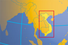 Location map of Vietnam. Where in Asia is Vietnam?