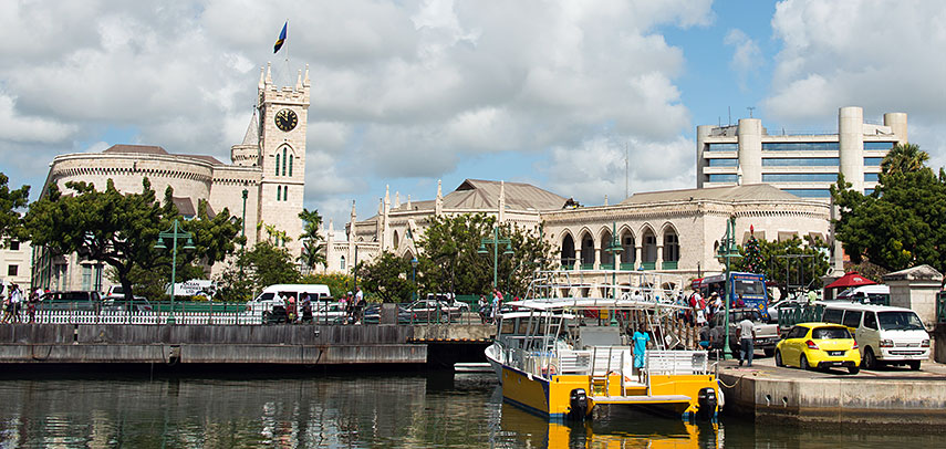 Google Map of Bridgetown, Barbados - Nations Online Project