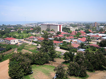 Bujumbura with Lake Tanganyika