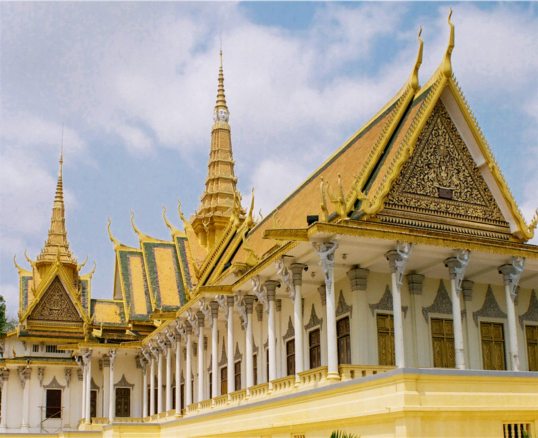 The Royal Palace of Cambodia in the center of Phnom Penh, Cambodia.
