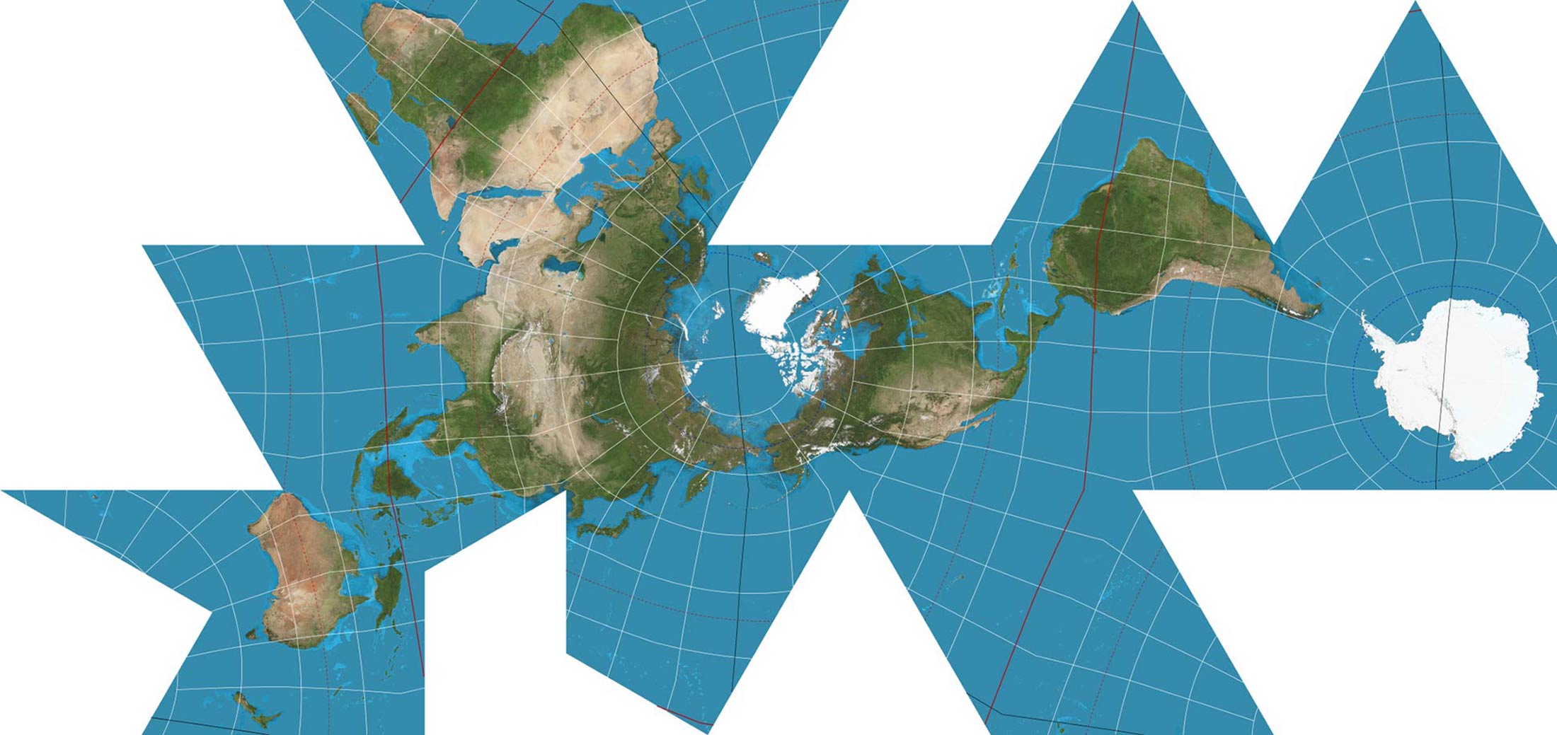 Dymaxion Map Projection L 