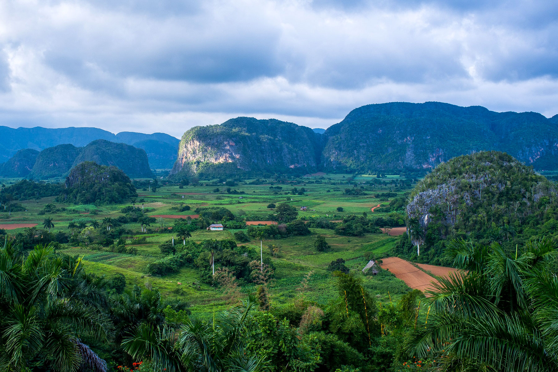 Landscape of the Valle de Viñales, Cuba