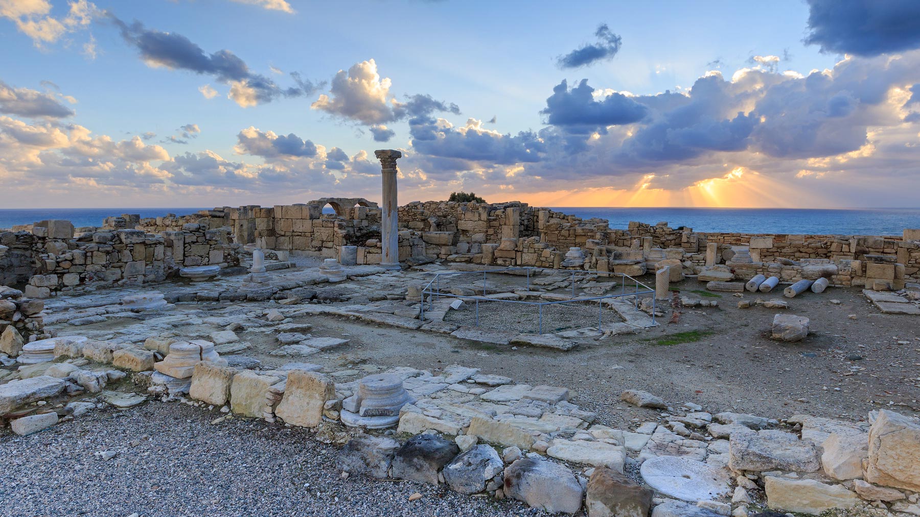 The Kourion Archaeological Site features also an Early Christian Basilica 