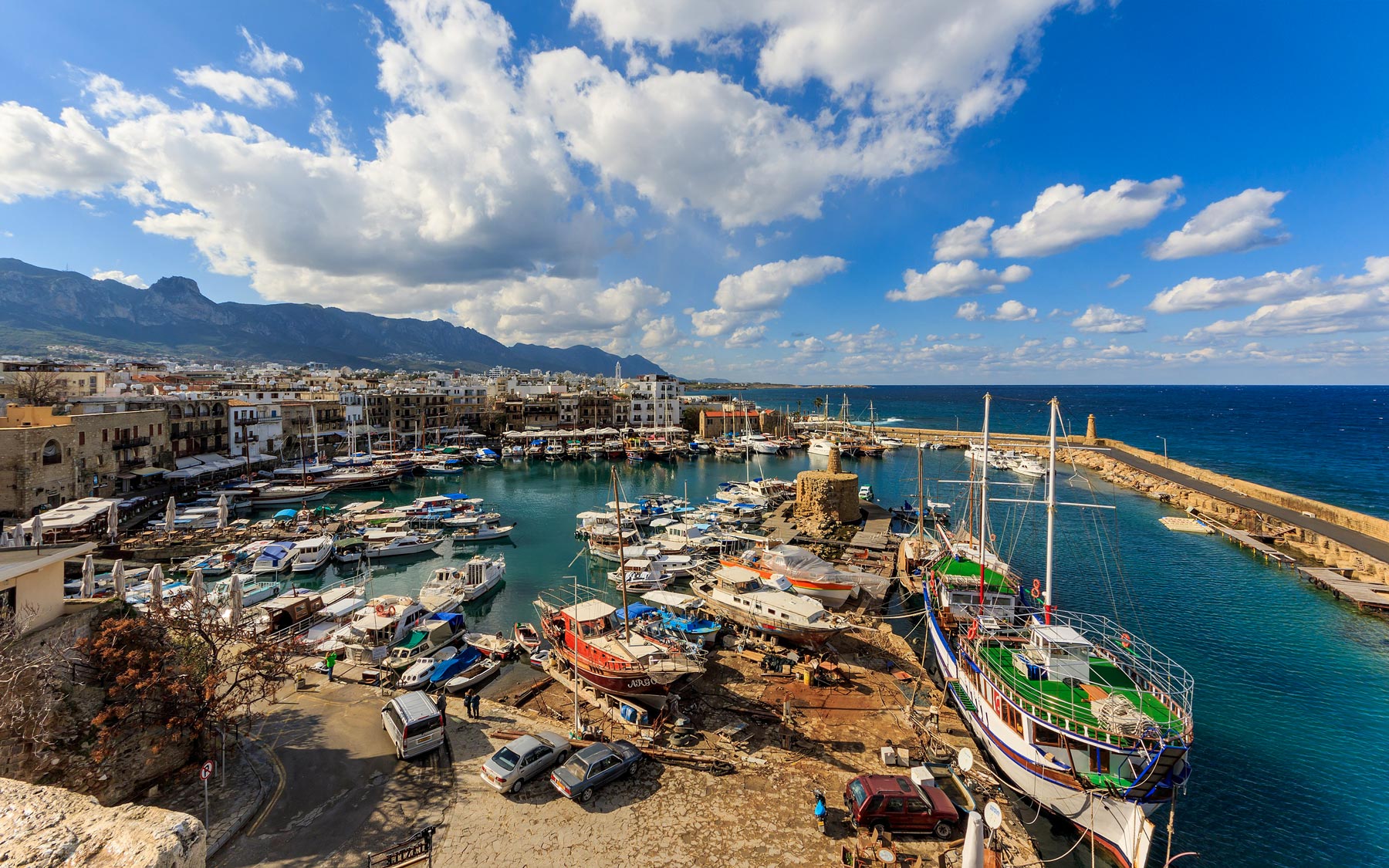 View of Kyrenia from the castle