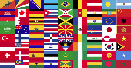 list of national flags of countries