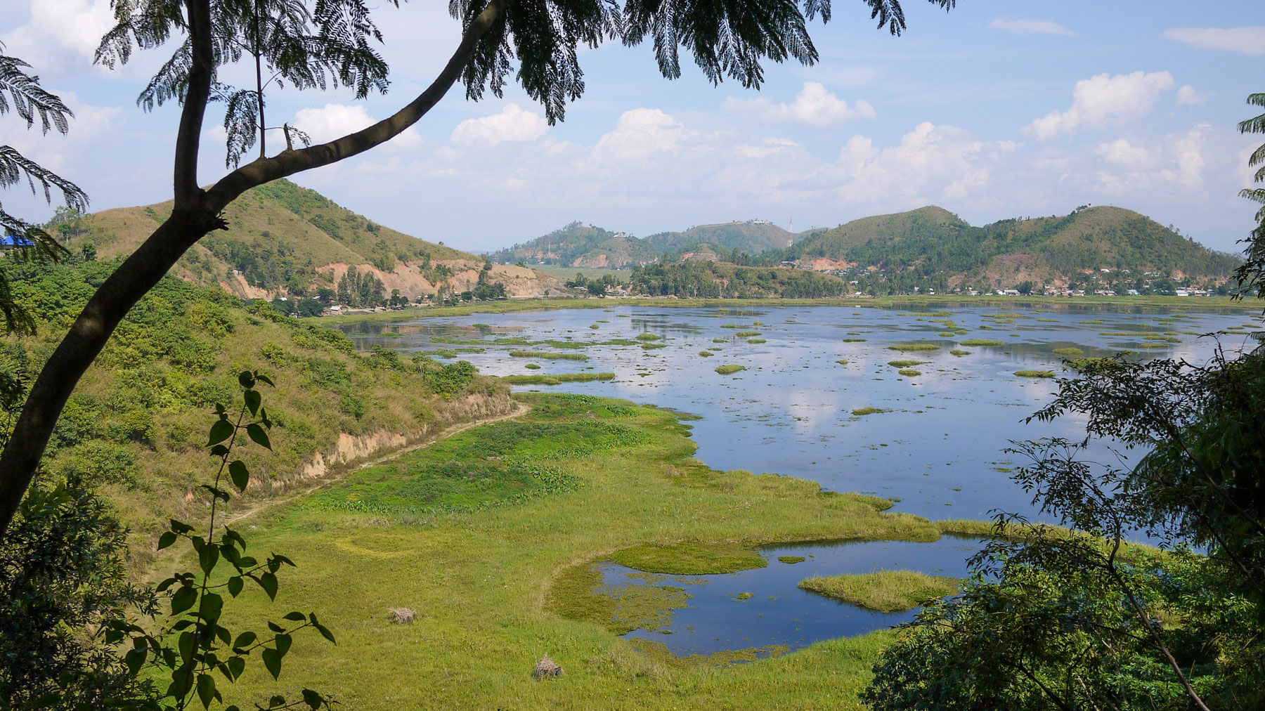 Loktak Lake, a freshwater lake in Northeast India, south of Imphal, Manipurs capital city.