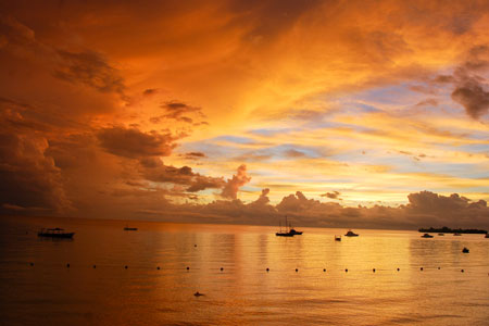 Caribbean sunset