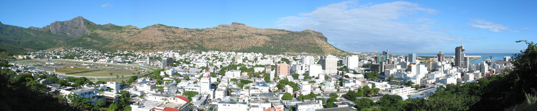 Panorama of Port Louis, Mauritius