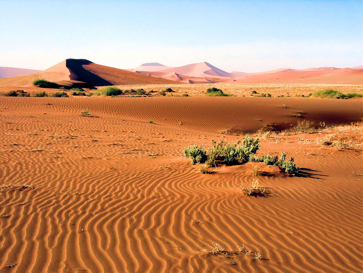 namib desert physical map