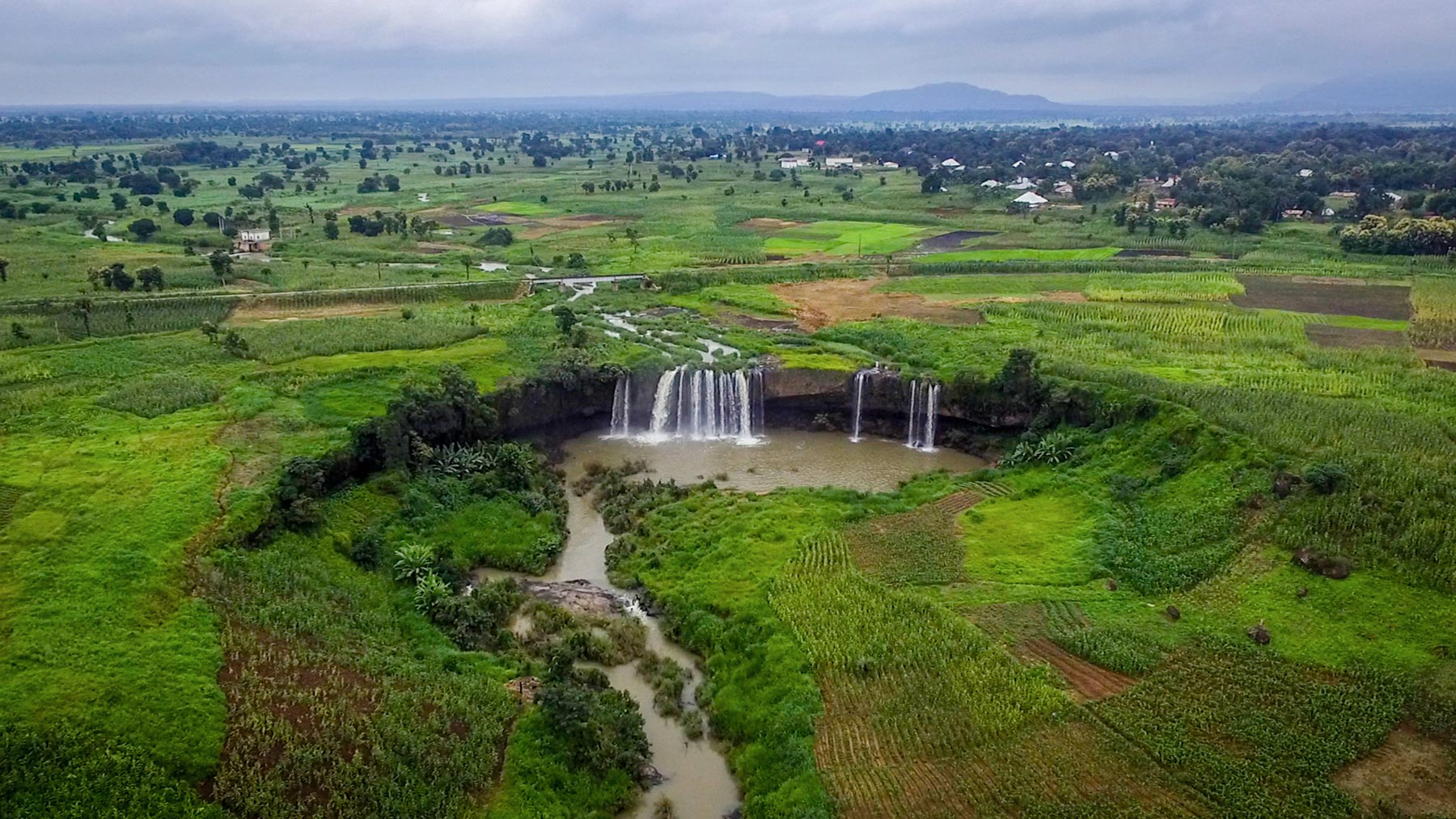 Matsirga waterfall in southern Kaduna State, Nigeria