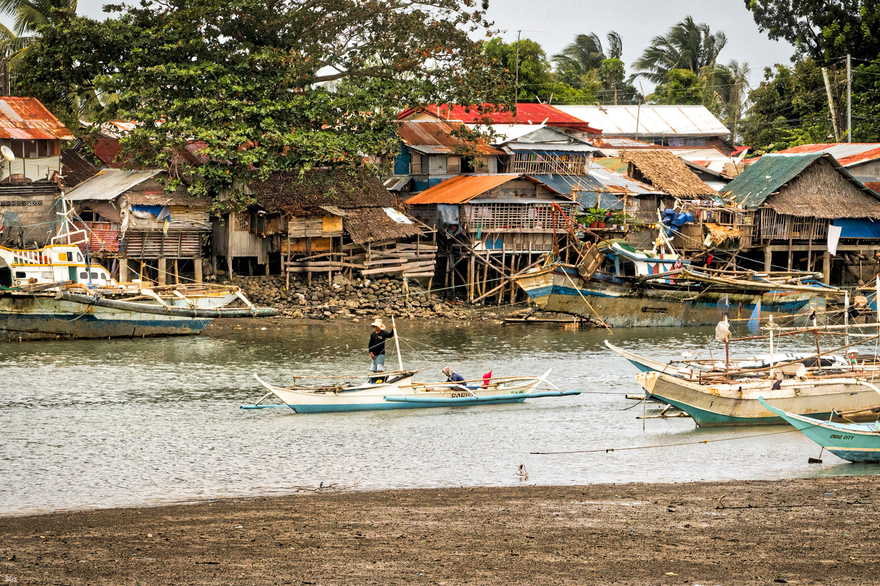 Fishing village near Cadiz on Negros island