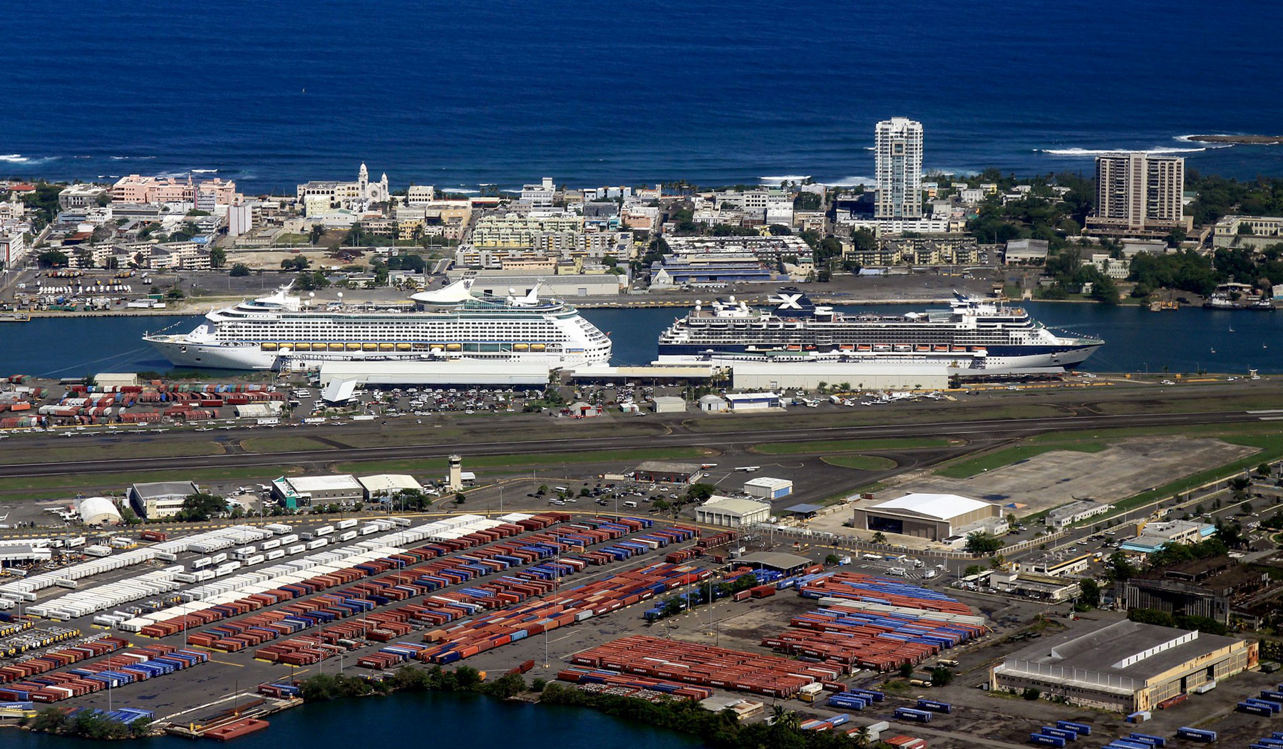 Pan American Pier in the capital San Juan