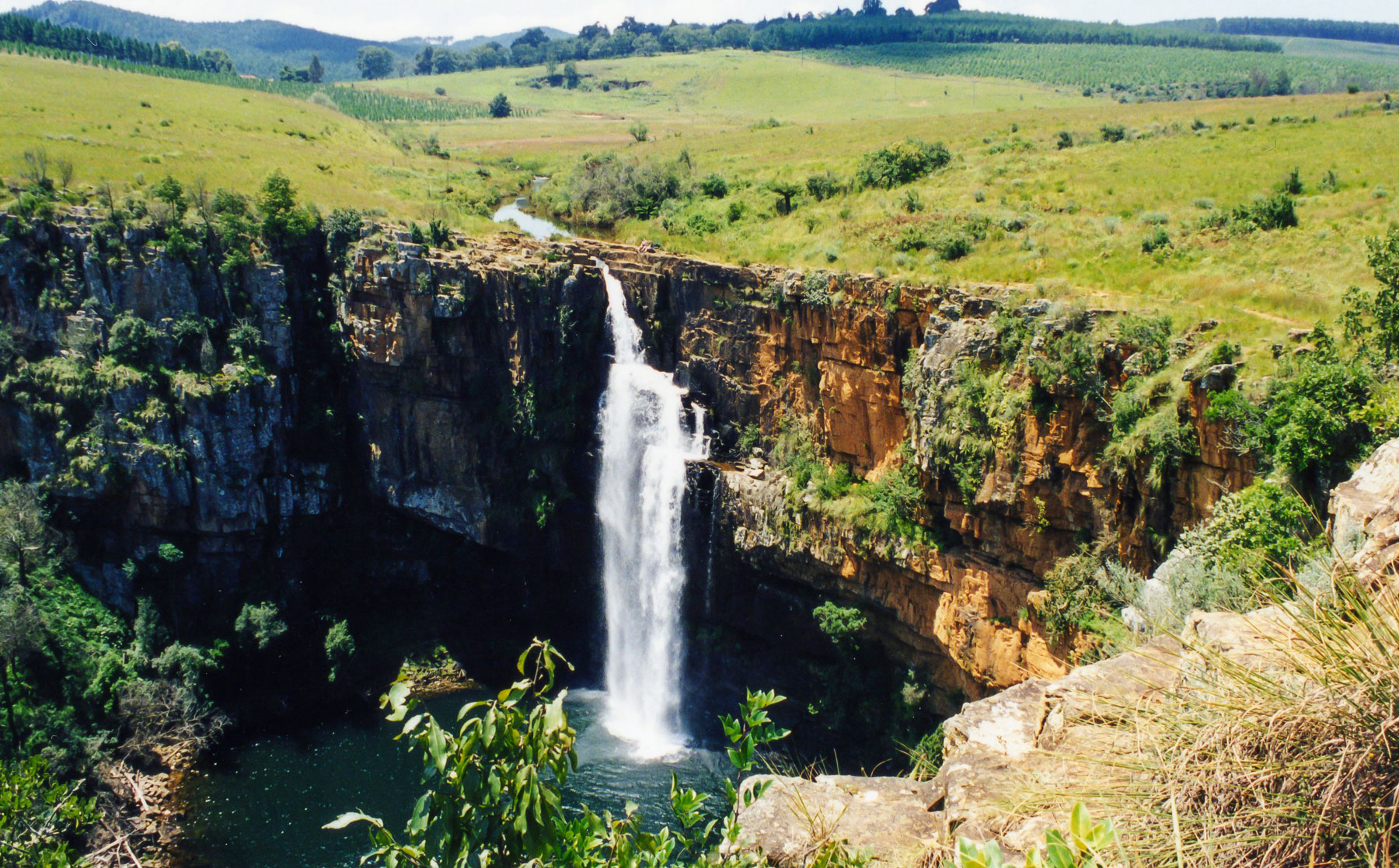 The Berlin Falls, the highest waterfall in South Africa's Mpumalanga province