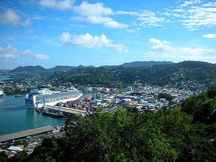 Google Map of Castries, Saint Lucia - Nations Online Project