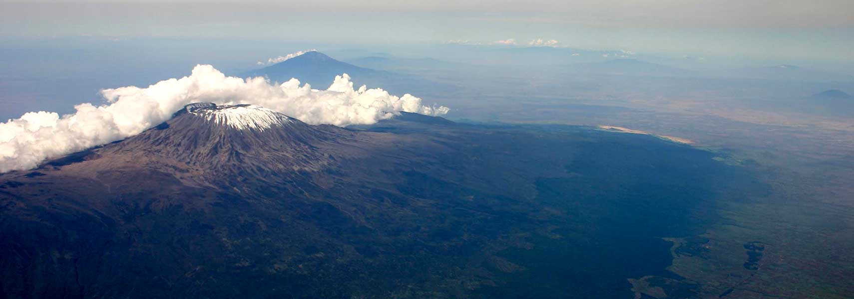 Mount Kilimanjaro seen from the air