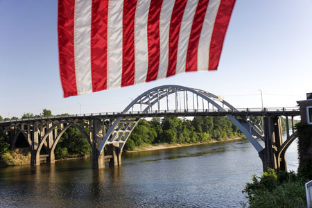 The Edmund Pettus Bridge in Selma.