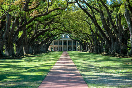Oak Alley Plantation, a sugar plantation in Louisiana