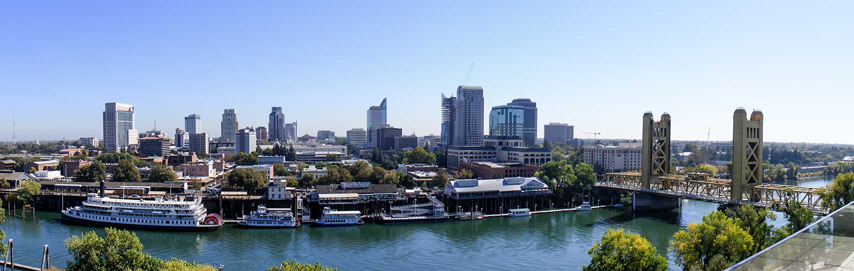 Satellite View and Map of the City of Sacramento, California