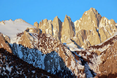 Mount Whitney, the highest peak in the contiguous United States