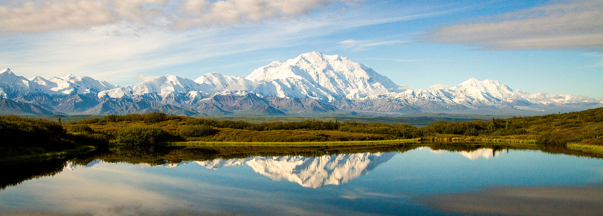 Wonder Lake and Denali, North America's highest mountain.