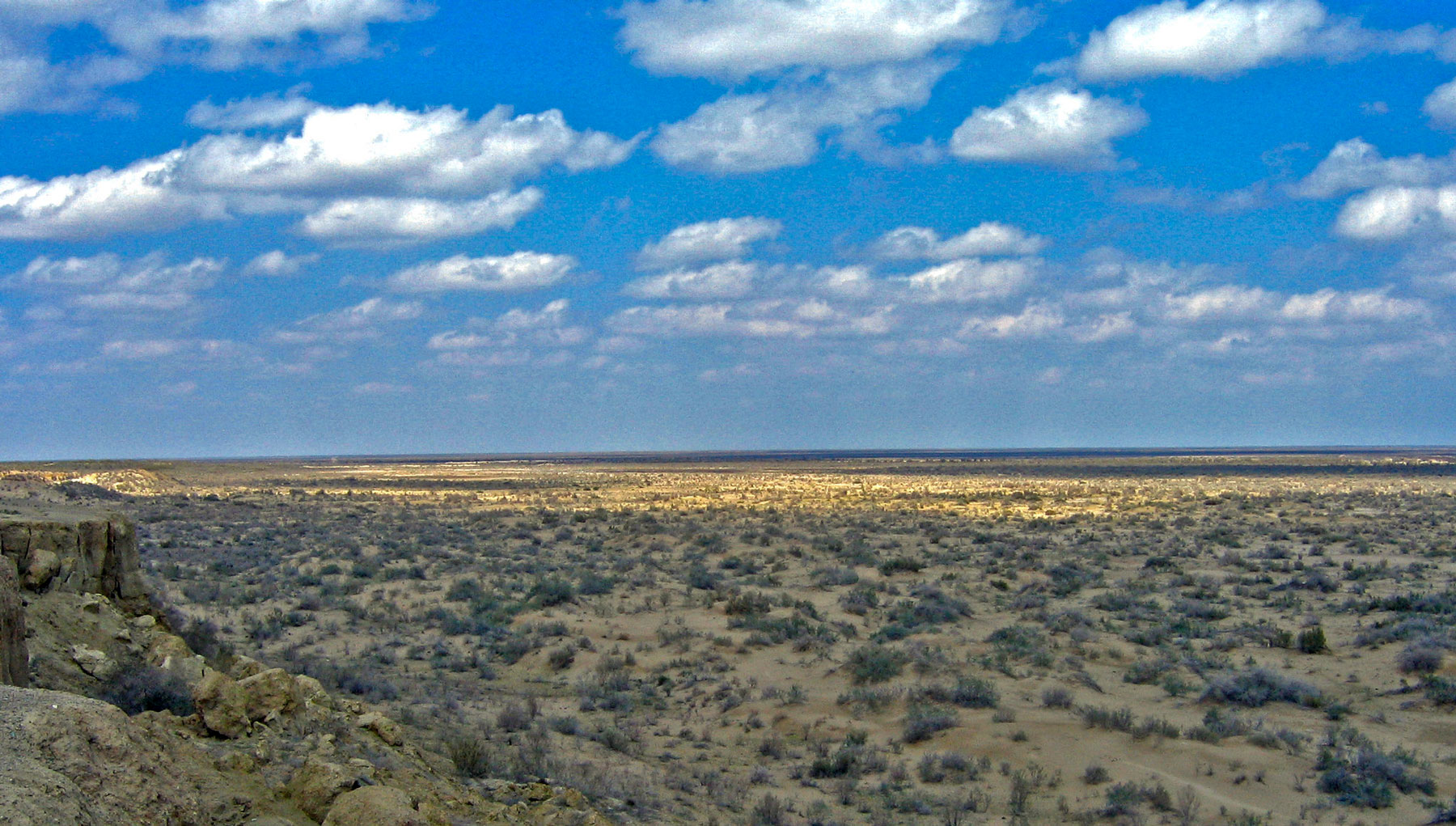 No water in the Aral Sea, Moynaq, Uzbekistan