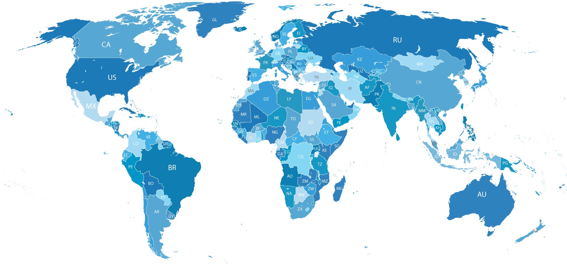 Country Name 2 Letter Code