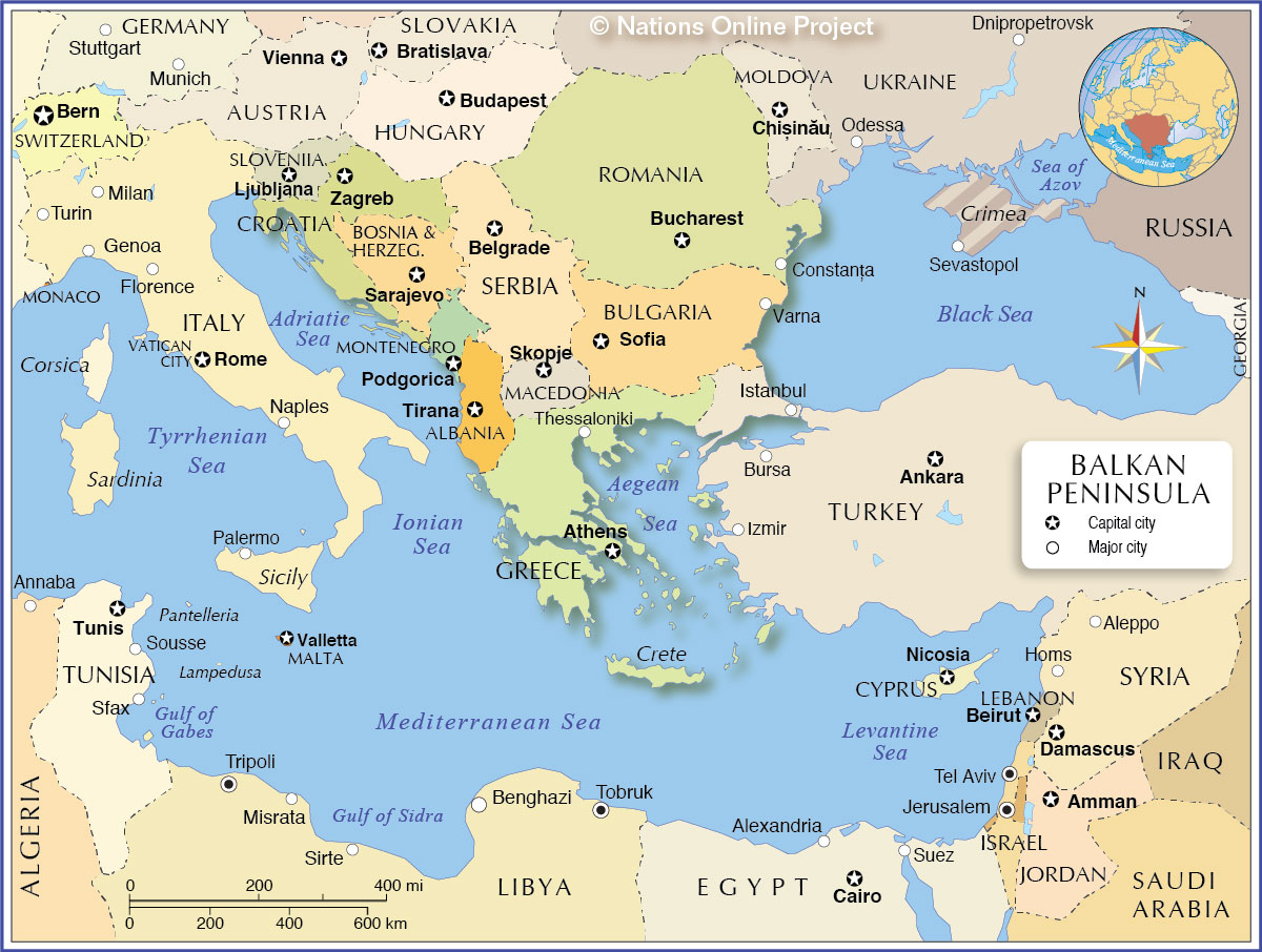ancient greece map balkan peninsula Political Map Of The Balkan Peninsula Nations Online Project ancient greece map balkan peninsula