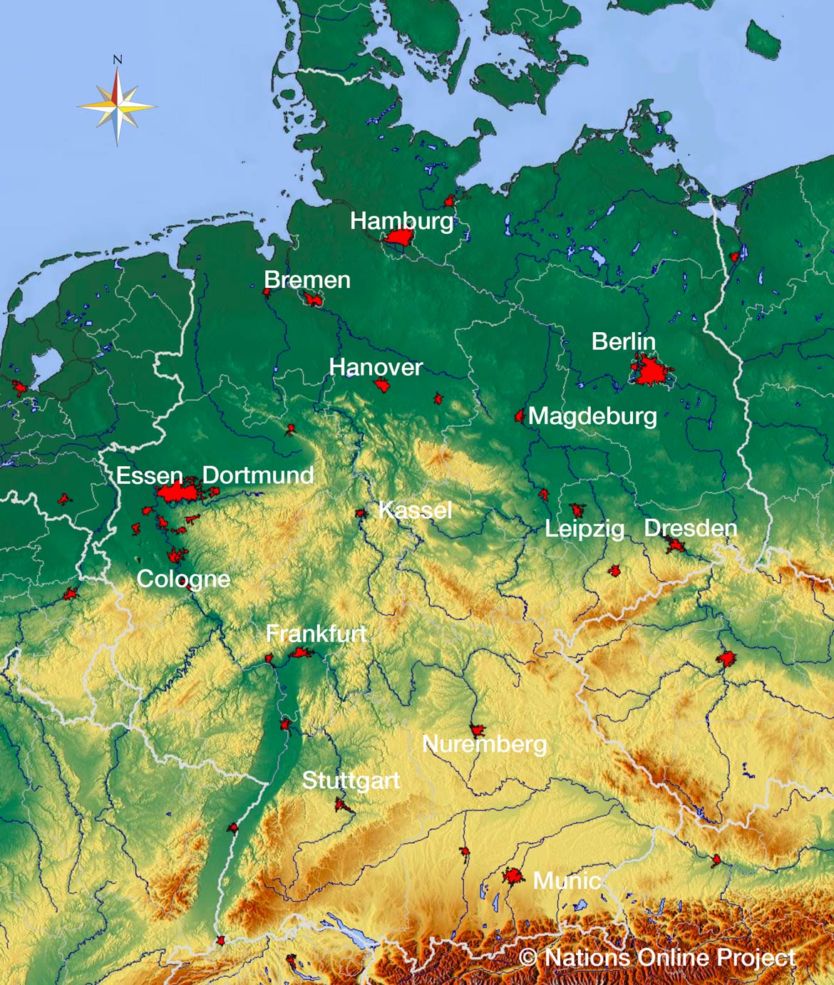 map of berlin area germany