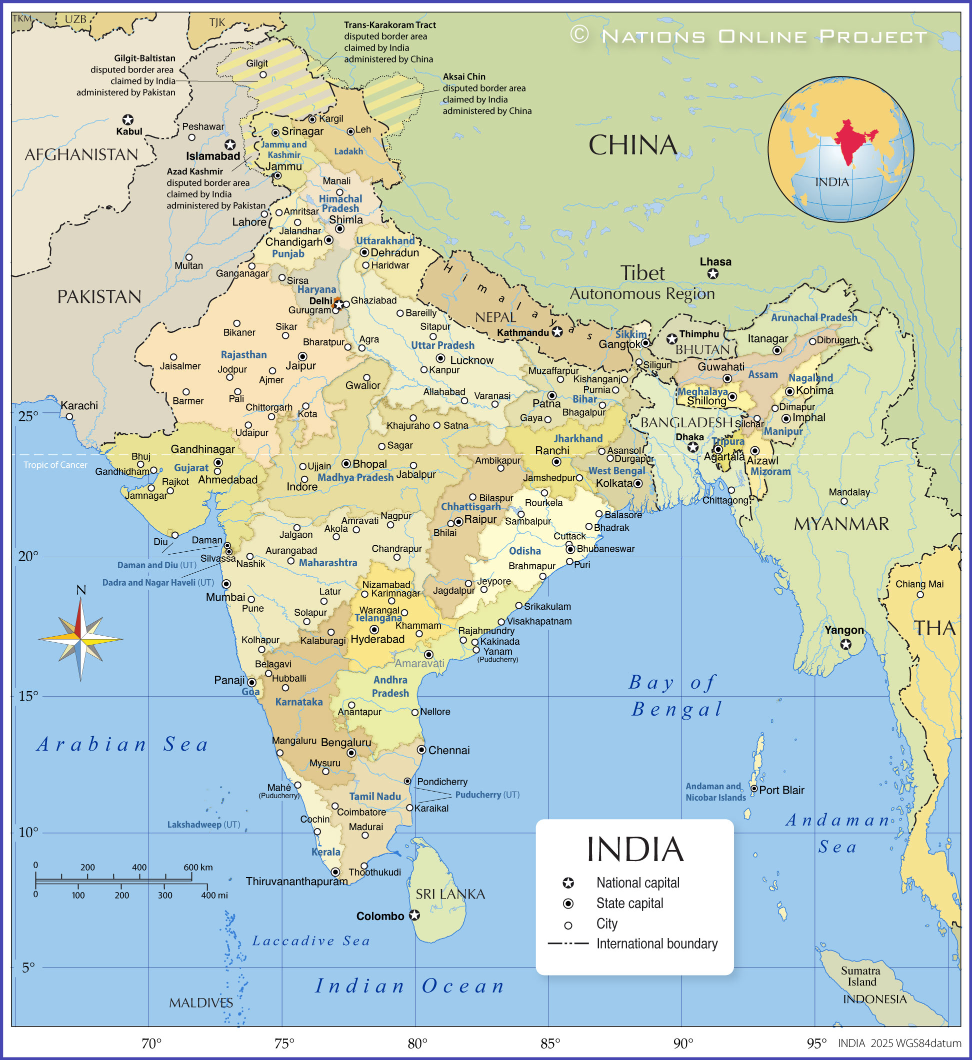 Administrative Map of India