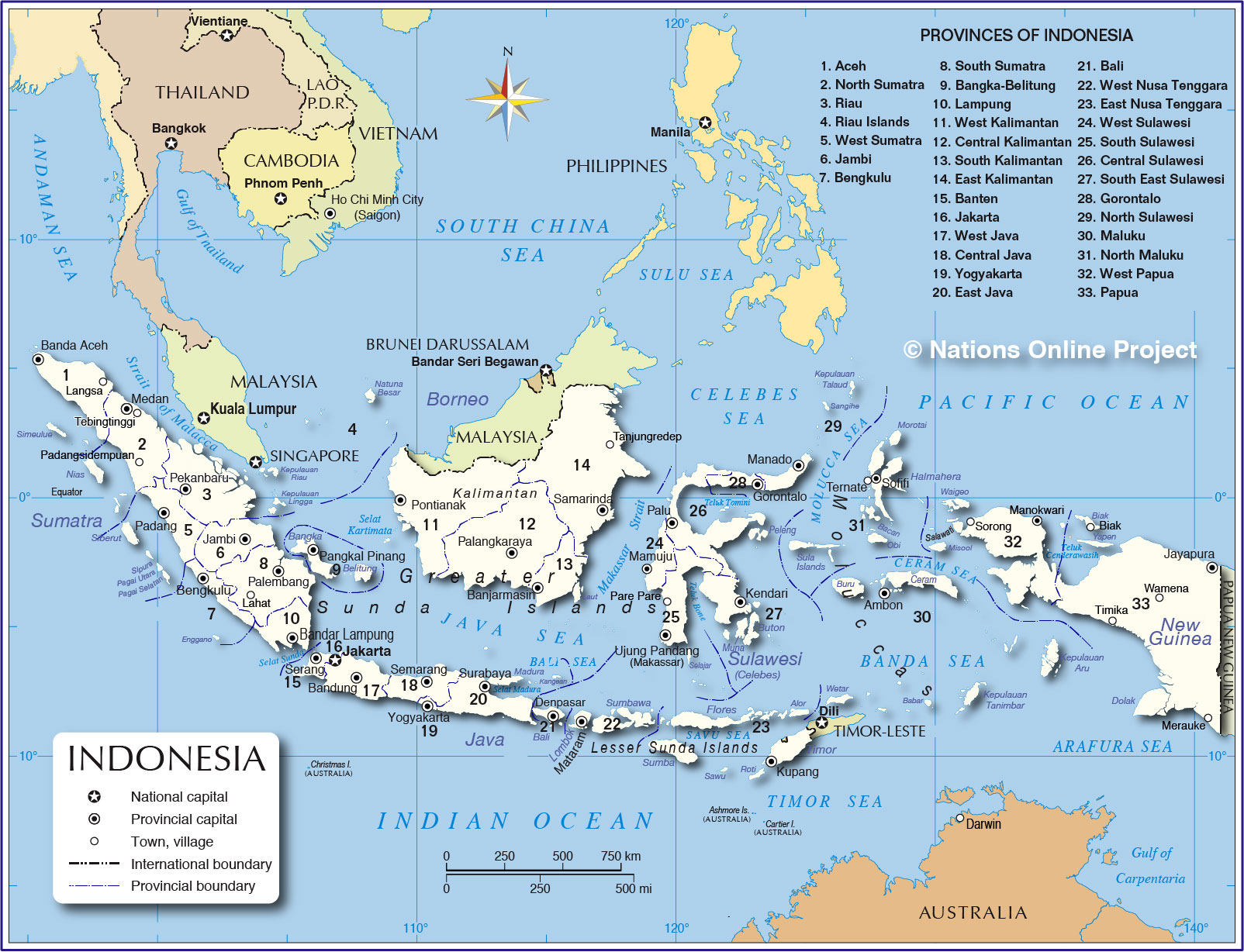 Indonesia Admin Map 